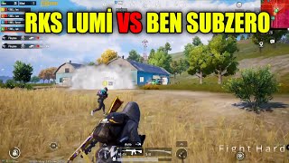 BEN SUBZERO VS RKS LUMİ Pubg mobile Yayıncı Karşılaşmaları [upl. by Ynobe]