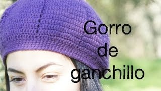 Gorro de ganchillo paso a paso para zurdos [upl. by Avevoneg]