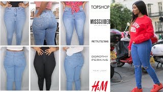 BEST HIGH WAISTED JEANS FOR CURVY  THICK WOMEN [upl. by Gusty693]