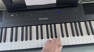 Donner DEP 45 Digital Piano Ultrathin Beginner Electric Piano Keyboard Review Fair price and has [upl. by Ahcmis]