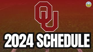 2024 Oklahoma Football Schedule Preview GAMEBYGAME ANALYSIS [upl. by Valentia]