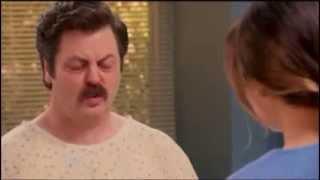 Parks and Rec  Ron Swansons sick part 2Rons Hospital form [upl. by Audry]