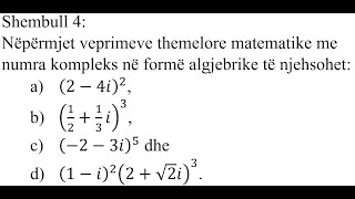 Shembull 4  Numrat kompleks [upl. by Okram]