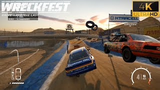 WRECKFEST  BANGER RACE  OPEL MANTA   DIRT DEVIL STADIUM  Gameplay 4K 60FPS [upl. by Hsak]