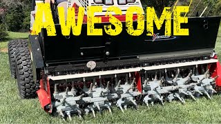 Fescue Lawn Aerification And Overseeding [upl. by Jacquet620]