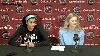 Lady Vols Coach Kellie Harper and Rae Burrell postgame vs South Carolina [upl. by Nnaeirrac]