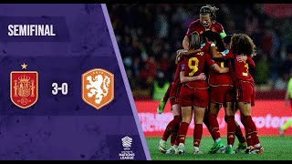 UEFA Womens Nation League  SEMIFINAL · Spain vs Netherlands [upl. by Elolcin]