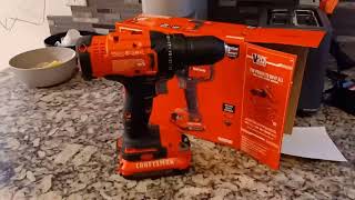 CRAFTSMAN V20 Cordless Drill Driver Kit Battery and Charger Review [upl. by Golub]