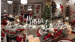 NEW🎁🌲🎀DECORATE WITH ME FOR CHRISTMAS🎀🌲🎁CHRISTMAS MARATHON🎁COZY TRADITIONAL CHRISTMAS🎁 [upl. by Gladys]