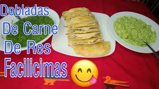 Dobladas chapinas 🇬🇹DOBLADAS CON CARNE DE RES COMIDA GUATEMALTECA RECETAS DE GUATEMALA [upl. by Scevo]