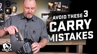 3 Biggest Mistakes When Carrying a Handgun [upl. by Anyaj]