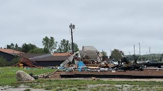 Damage from suspected EF1 tornado that hit Grand Rapids area in northern Kent County [upl. by Fachan]