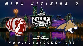 2019 ACHA Mens D2 National Championships Game 6 AQUINAS COLLEGE C1 vs MONTANA STATE W4 [upl. by Yob462]