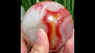 Carnelian with Quartz Sphere Healing Crystal Ball 594g 77mm [upl. by Trelu]