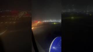 Flight takeoff night vision ✈️ [upl. by Barrada]