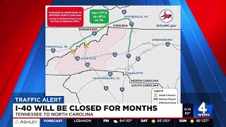 I40 between North Carolina Tennessee indefinitely closed NCDOT says [upl. by Nyrat135]