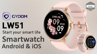 GYDOM LW51 Smartwatch IP68  App OnWear Pro  Android amp iOS  Montre connectée LW51  Unboxing [upl. by Krein670]