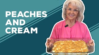 Love amp Best Dishes Peaches and Cream Recipe  No Bake Desserts [upl. by Htebarual]