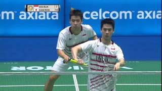 Celcom Axiata Malaysia Open 2017  Badminton SF M5MD  GidSuk vs KamSon [upl. by Ayouqat]