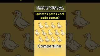 Teste de inteligência Teste visualdesafiointelectual desafiodivertido [upl. by Yanehs]