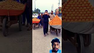 I am meet 100 orange market and run pranks comedyfunny reaction polynian nomy [upl. by Eniala]