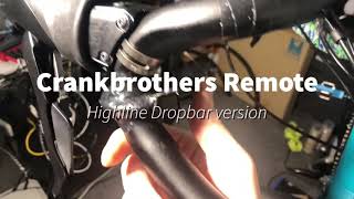 CrankBrothers Highline Dropper remote for Drop bars [upl. by Tench578]