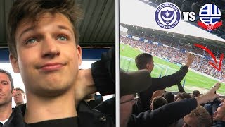 POMPEY vs BOLTON FANS Portsmouth vs Bolton Vlog [upl. by Aineles]