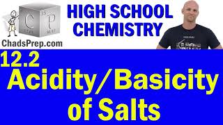 122 Acidity and Basicity of Salts  High School Chemistry [upl. by Aihcila]