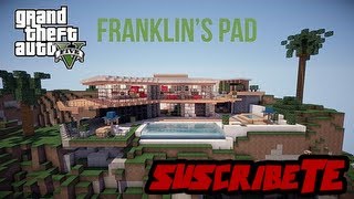 Mansión de Franklin GTA V MINECRAFT [upl. by Tteltrab57]