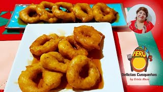 PICARONES PERUANOS DE ZAPALLO CAMOTE RECETA DELICIAS CUSQUEÑAS PERÚ COCINA Y REPOSTERIA PERUANA [upl. by Aisile]