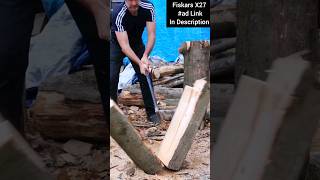 Fiskars X27 VS Long Logs [upl. by Luapnhoj396]