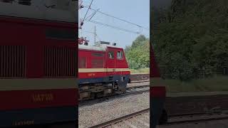 ❤️Beast WAP4 arriving with19016 PORBANDAR  DADAR EXPRESS 🔥shorts indianrailways youtubeshorts [upl. by Leandra642]