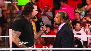 Raw  WWE COO Triple H fires Kevin Nash [upl. by Tihor]