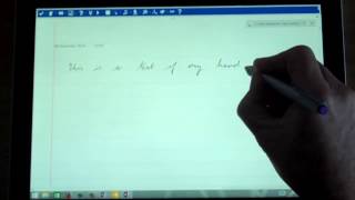 Handwriting recognition on Microsoft Surface [upl. by Eireva103]