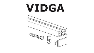 HOW TO INSTALL IKEA VIDGA RAIL TRIPLE TRACK [upl. by Weinstein]