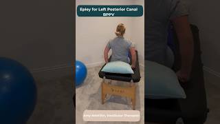 Left Epley Vertigo Exercises for Benign Paroxysmal Positional Vertigo BPPV vestibular shorts [upl. by Ritz]