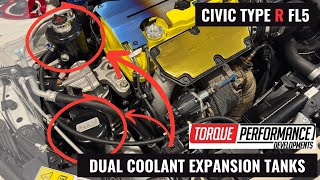 TORQUE PERFORMANCE DEVELOPMENTS  DUAL COOLANT EXPANSION TANKS  FL5 CIVIC TYPE R [upl. by Gaughan]