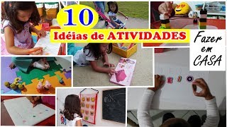 10 DICAS de ATIVIDADES DE 2 A 3 ANOS  Fazer em CASA [upl. by Ace]