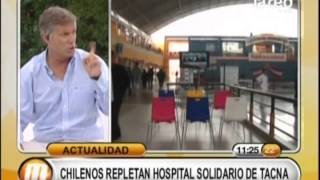 200 chilenos se atienden a diario en el Hospital solidario de Tacna [upl. by Eppie]