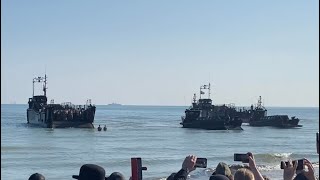 No 47 Royal Marine Commando coming ashore at Asnelles on Gold Beach DDay80 history military ww2 [upl. by Calvina]