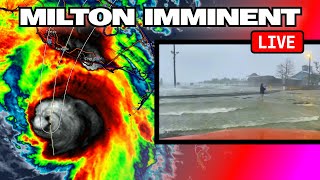 LIVE GROUND ZERO CAT 4 HURRICANE MILTON Intercept [upl. by Ilyse422]