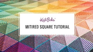 Learn to Knit a Mitered Square  Tutorial [upl. by Ellezaj]