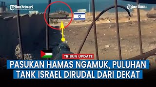 FULL Pertempuran Jarak Dekat Pejuang Hamas Balas Dendam Tembak Brutal Puluhan Tank Israel [upl. by Yenaiv]