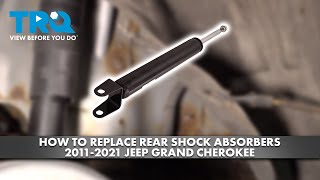 How to Replace Rear Shock Absorbers 20112021 Jeep Grand Cherokee [upl. by Duaner]