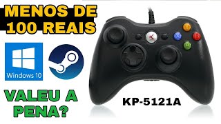 Análise controle de XboxPC Knup KP5121A  Menos de 100 reais valeu a pena [upl. by Wellington]