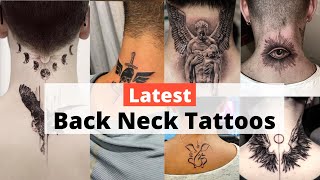 Latest neck tattoo designs  Neck tattoos for men  Back neck tattoo designs  Lets style buddy [upl. by Rachaba261]