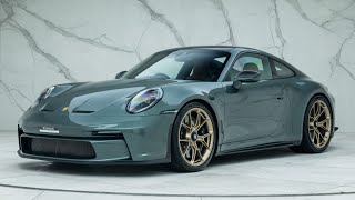 2022 Porsche 911 992 GT3 Touring  PTS Malachite Green  Walkaround amp Interior amp Revs 4K [upl. by Adara]