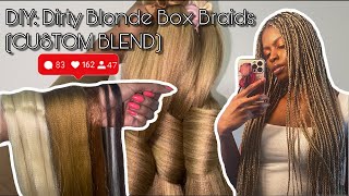 I Went Viral On TikTok For My DIY Dirty Blonde Box Braids CUSTOM BLEND ♡ Kel Wihler [upl. by Nylhsoj]