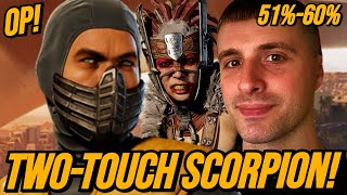 SCORPION HIGH DAMAGE COMBO TUTORIAL WITH FERRA KAMEO  MORTAL KOMBAT 1 [upl. by Haceber144]