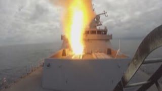 HMS Daring test fires Sea Viper missile [upl. by Bergess494]